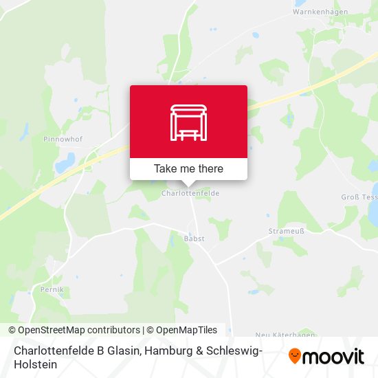 Charlottenfelde B Glasin map