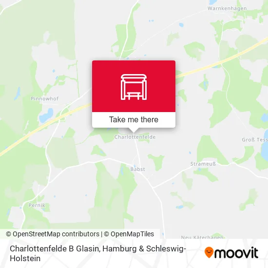 Карта Charlottenfelde B Glasin
