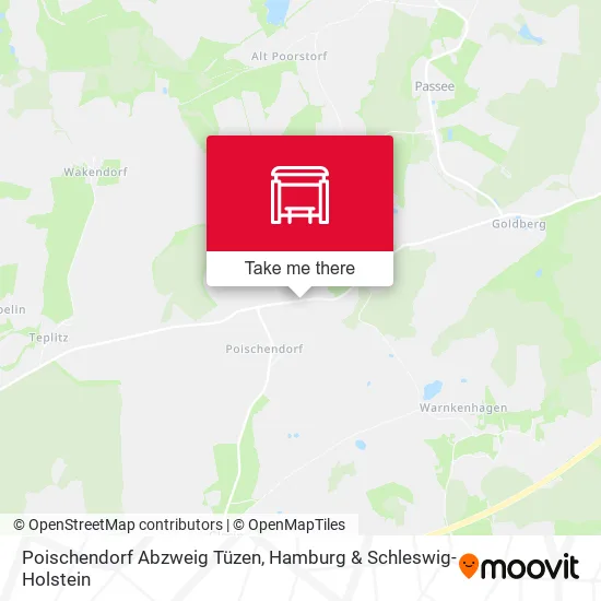 Карта Poischendorf Abzweig Tüzen