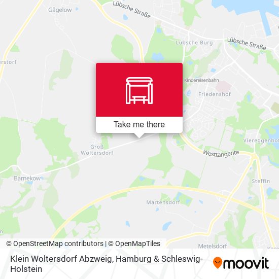 Klein Woltersdorf Abzweig map