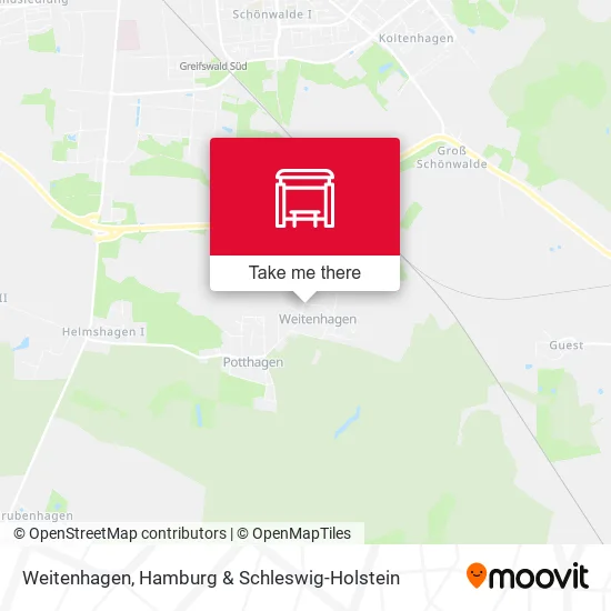 Карта Weitenhagen