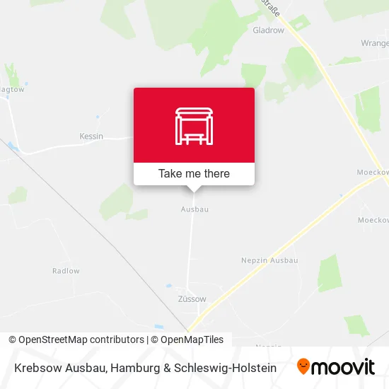 Карта Krebsow Ausbau