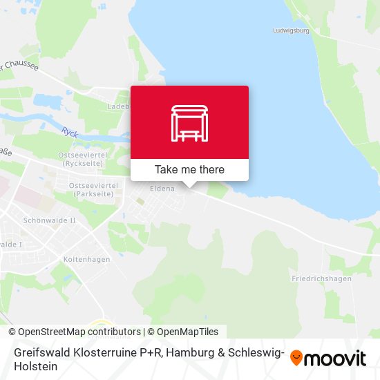 Greifswald Klosterruine P+R map