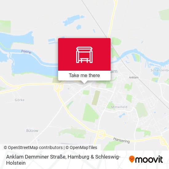 Anklam Demminer Straße map