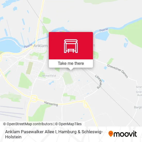 Карта Anklam Pasewalker Allee I