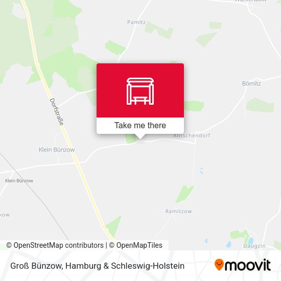 Groß Bünzow map