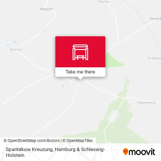 Карта Spantekow Kreuzung