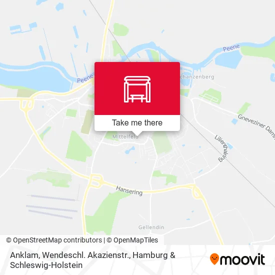 Карта Anklam, Wendeschl. Akazienstr.