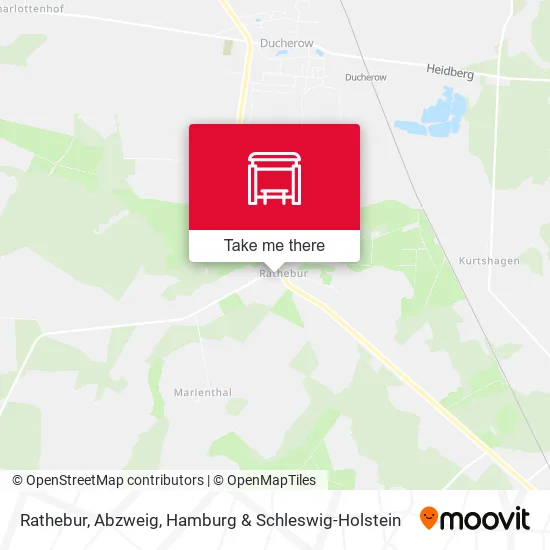 Карта Rathebur, Abzweig