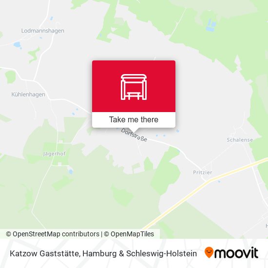 Katzow Gaststätte map