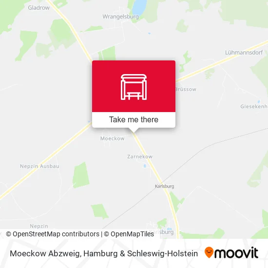 Карта Moeckow Abzweig