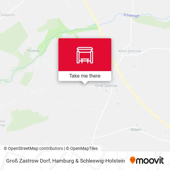 Карта Groß Zastrow Dorf