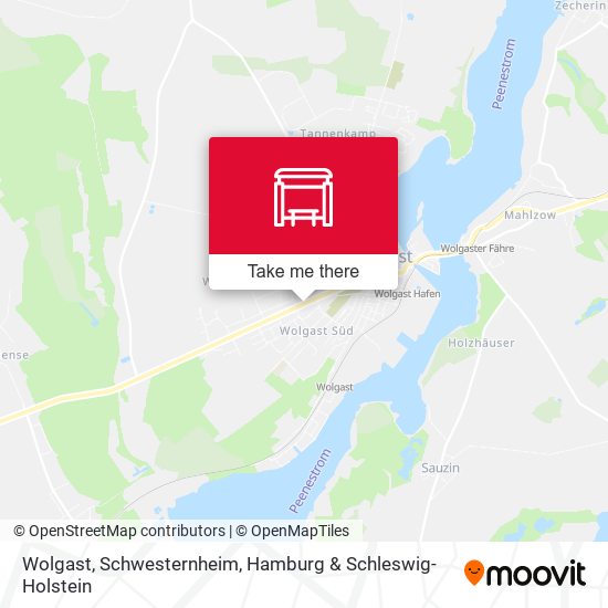 Wolgast, Schwesternheim map