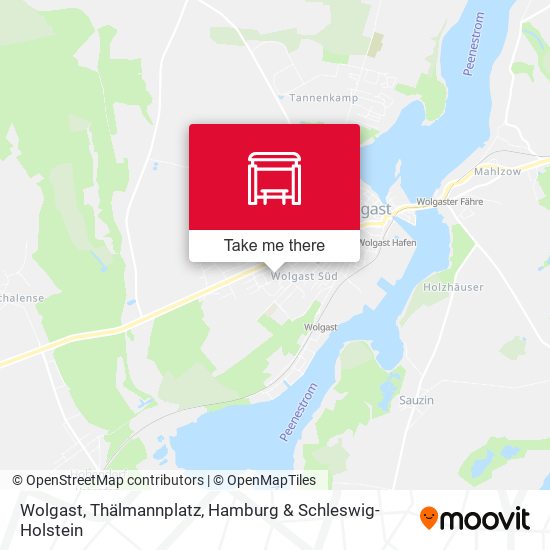 Wolgast, Thälmannplatz map