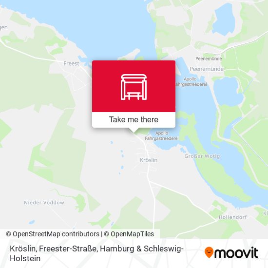 Kröslin, Freester-Straße map