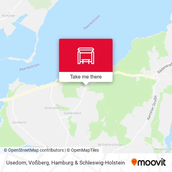 Карта Usedom, Voßberg