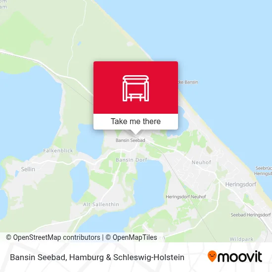 Bansin Seebad map