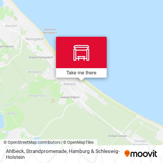 Ahlbeck, Strandpromenade map
