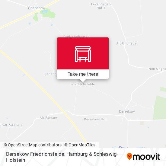 Dersekow Friedrichsfelde map