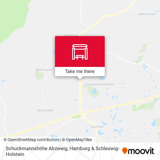 Schuckmannshöhe Abzweig map