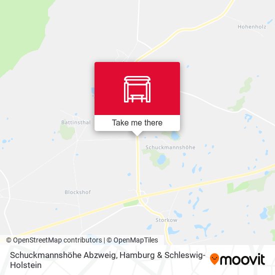Schuckmannshöhe Abzweig map
