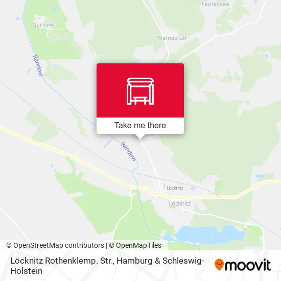 Карта Löcknitz Rothenklemp. Str.