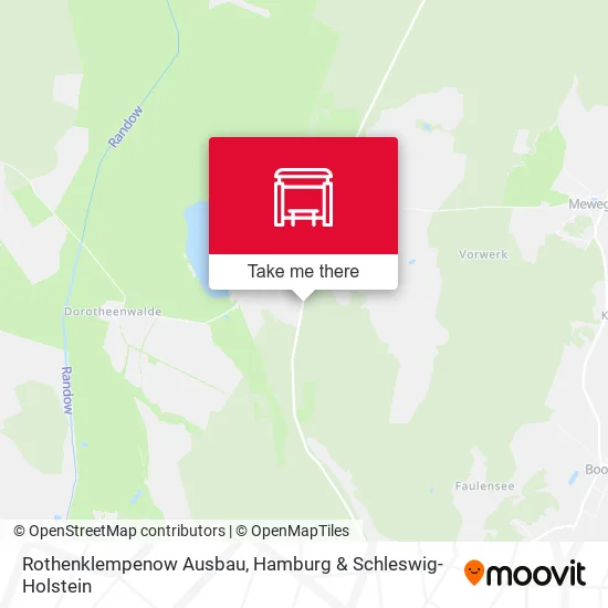 Карта Rothenklempenow Ausbau