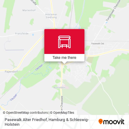 Pasewalk Alter Friedhof map