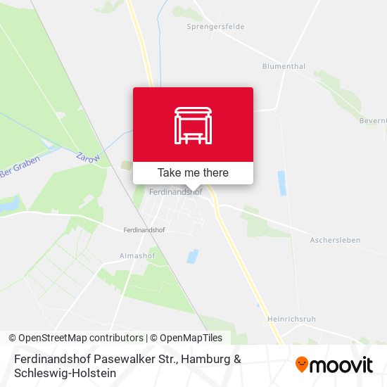 Ferdinandshof Pasewalker Str. map