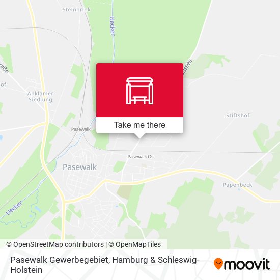 Pasewalk Gewerbegebiet map