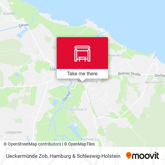 Ueckermünde Zob map