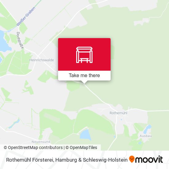 Rothemühl Försterei map