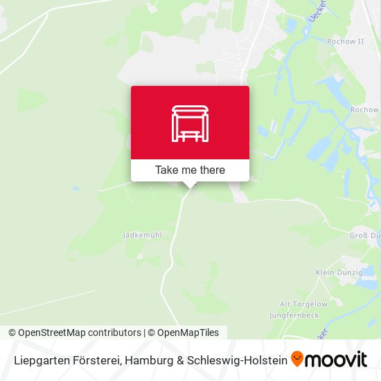 Liepgarten Försterei map