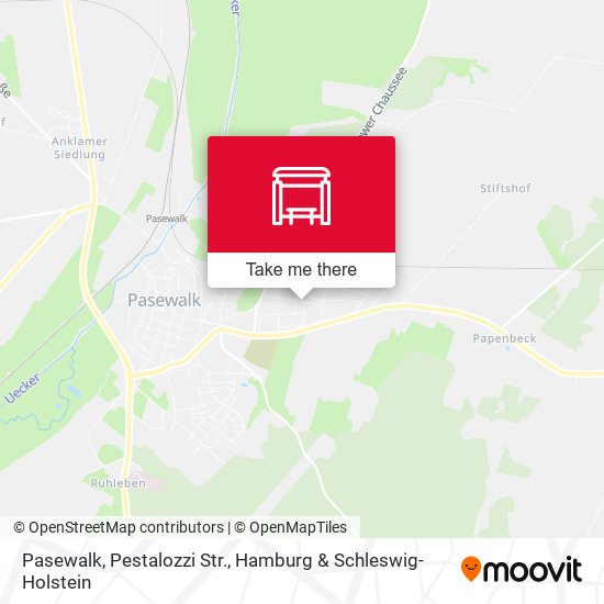 Pasewalk, Pestalozzi Str. map