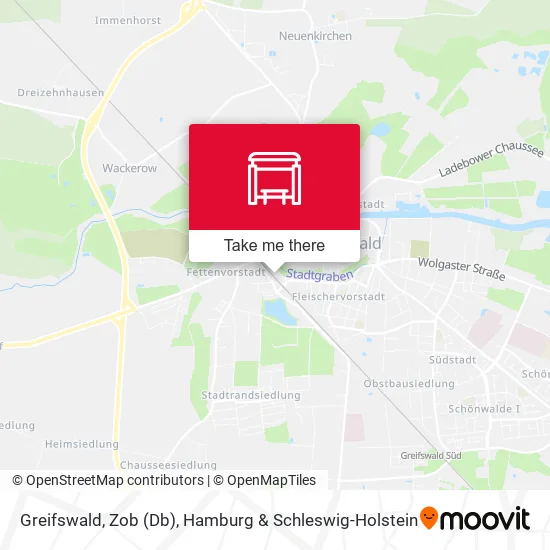 Карта Greifswald, Zob (Db)