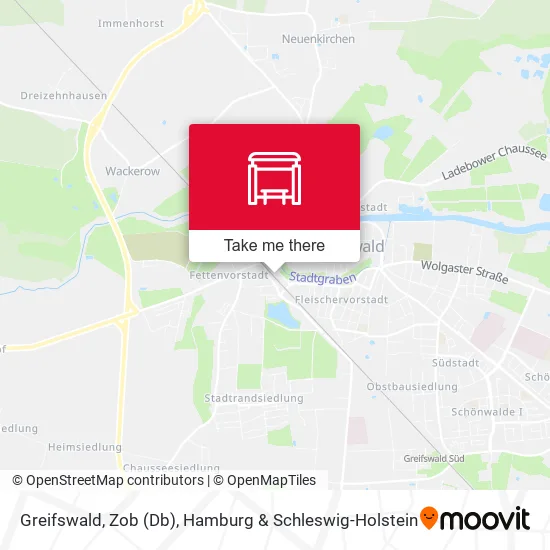 Карта Greifswald, Zob (Db)