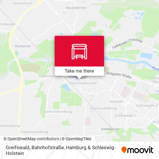 Greifswald, Bahnhofstraße map