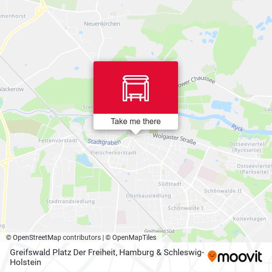 Greifswald Platz Der Freiheit map