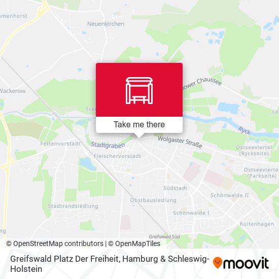 Greifswald Platz Der Freiheit map