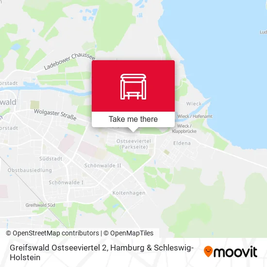Карта Greifswald Ostseeviertel 2