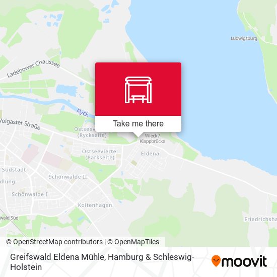 Greifswald Eldena Mühle map