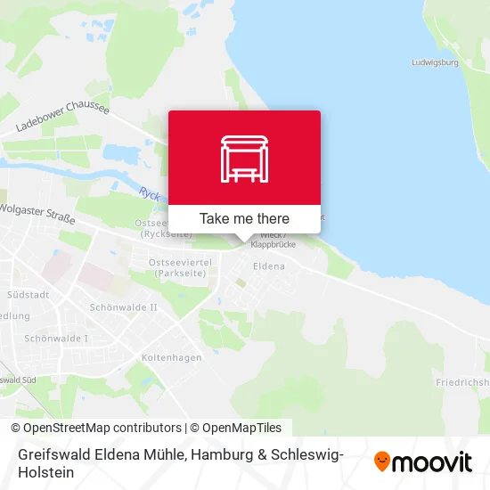 Карта Greifswald Eldena Mühle