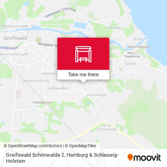 Greifswald Schönwalde 2 map