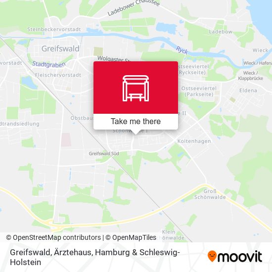 Greifswald, Ärztehaus map