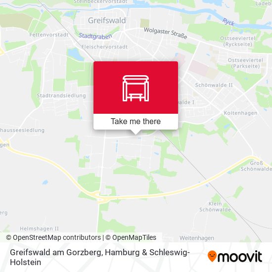 Greifswald am Gorzberg map