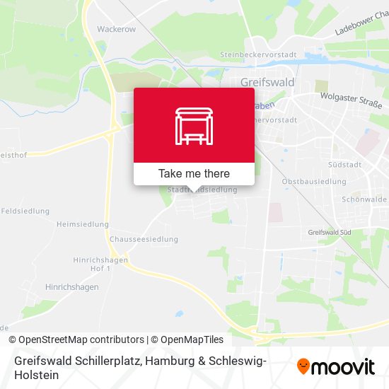 Greifswald Schillerplatz map
