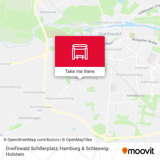 Карта Greifswald Schillerplatz