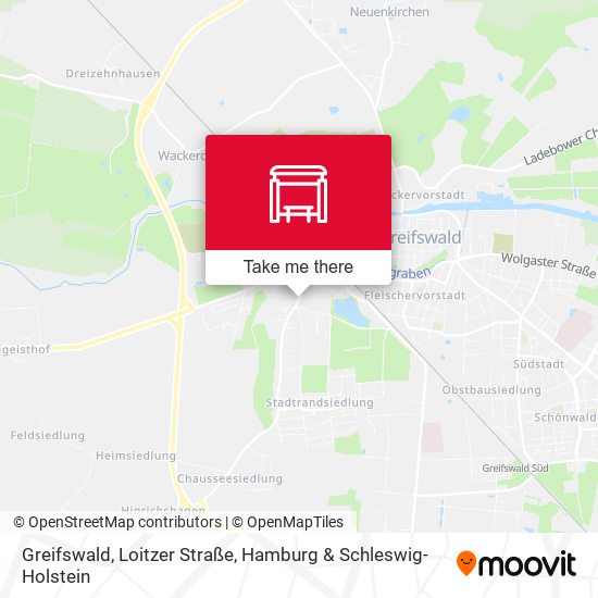 Greifswald, Loitzer Straße map