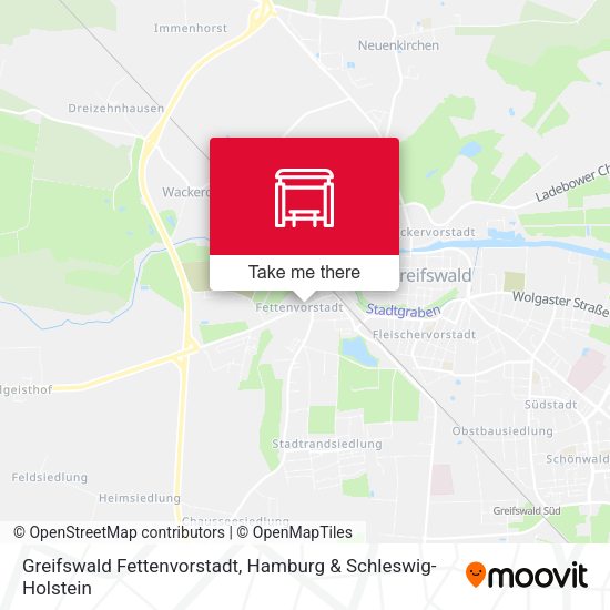 Greifswald Fettenvorstadt map
