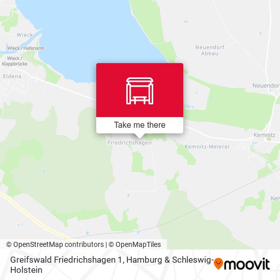 Greifswald Friedrichshagen 1 map